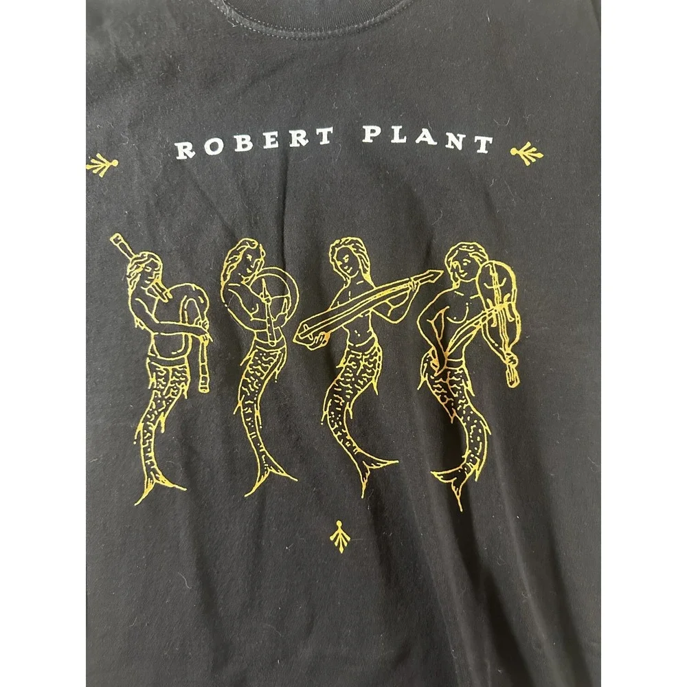 All Sport Robert Plant Dreamland Tour T-Shirt Men's‎ Medium Black Graphic Print - Picture 2 of 4